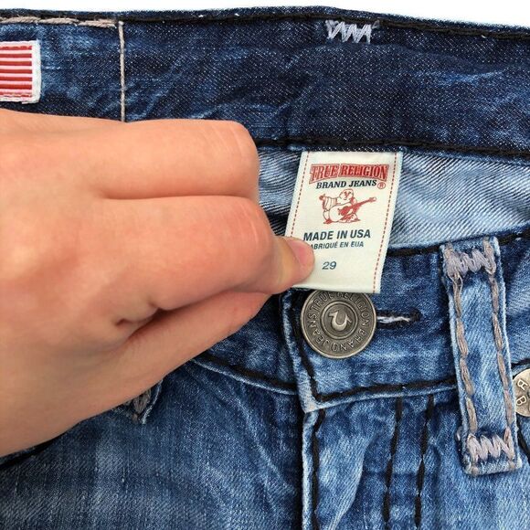 True Religion Jeans Size 29 RICKY SUPER T Blue - Picture 8 of 15
